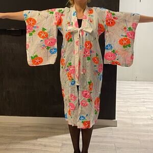 Dress floral Kimono
